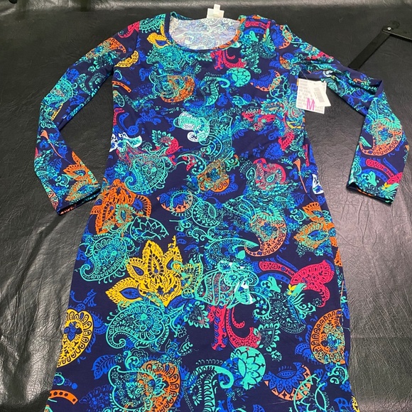 NWT - LulaRoe Debbie long sleeve Dress (M) - Picture 3 of 8